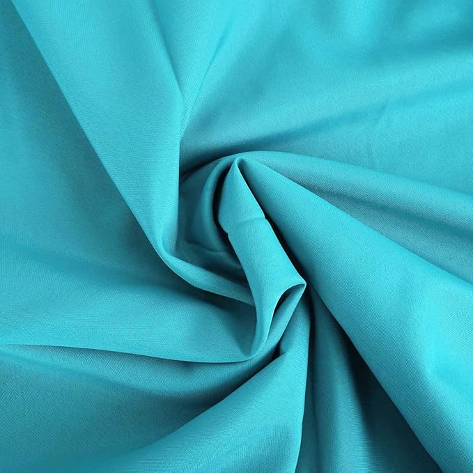 Efavormart Round Tablecloth, 120 Inch Stain & Wrinkle Resistant Washable Table Cloth, Decorative Polyester Fabric Table Cover for Banquet, Wedding, Dining - Turquoise