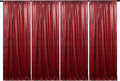 JYFLZQ Burgundy Sequin Backdrop Curtains 2ft x 8ft 4 Panel Glitter Photo Booth Backdrops Sparkly Photography Background Drapes for Parties Wedding Bridal Showers