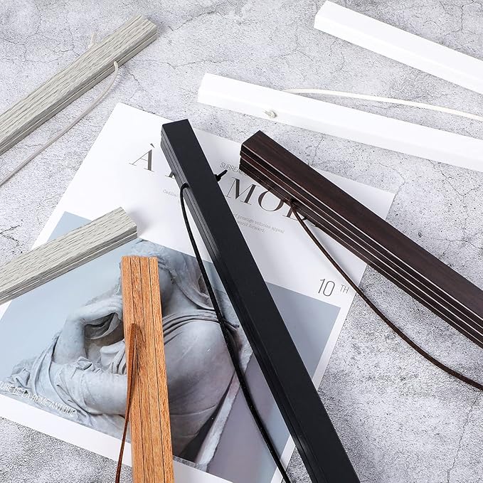 24x36 24x18 24x32 Poster Frame, Magnetic Light Wood Wooden Frame Frames Hanger for Photo Picture Canvas Artwork Wall Hanging (1 Pack, 24", Walnut)