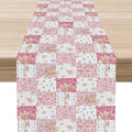 Boho Patchwork Table Runner, Vintage Farmhouse Colorful Wildflowers Bohemian Paisley Flower Table Center Decor for Home Kitchen Dining Patio Holiday Party Indoor Table Decorations, 13"x36" Inch