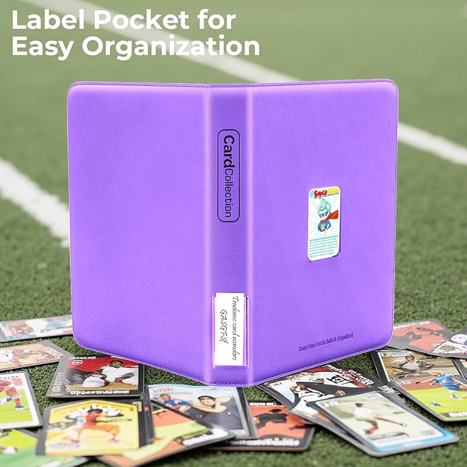Premium ZiP Trading Cards Binder 9 Pockets, 936 Cards, Large Cards Book Album with Front Window & Lable Pocket, Card Collection Folder for TCG, MTG, Baseball, Football, Soccer and Games Cards
