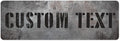 Custom Sign, Custom Street Sign, 11 Font Colors, 13 Font Styles, 4 Hole Options, 22 Sizes, 6x18 Inches, Rust Free DiBound, Fade Resistant, Made in USA by My Sign Center (Grunge Metal)