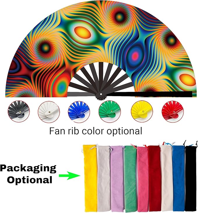Custom Fans with Your Photo/Text - 13 Inch Personalized Folding Hand Fan for Line Dancing, Weddings, Parties | Decorative Gift for Women, Church Events & Dance Performances (10, 10 Inch)