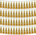 4P Gold Foil Fringe Metallic Tassel Streamers Banner Tassel Garland for Parade Floats, Bachelorette, Wedding, Birthday, Halloween, Christmas, Bridal/Baby Shower Party Decorations