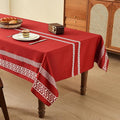 Celtic Knot Table Cloth Rectangle Table 57x118 Inches Waterproof Hot Red Rectangle Tablecloth for Kitchen Dining Party
