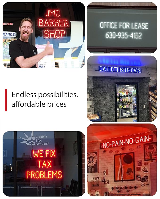 SpellBrite BREWERY Sign | Beer-Related Sign with Neon Look, Blue LED Light Source | 29.1" x 6.3"