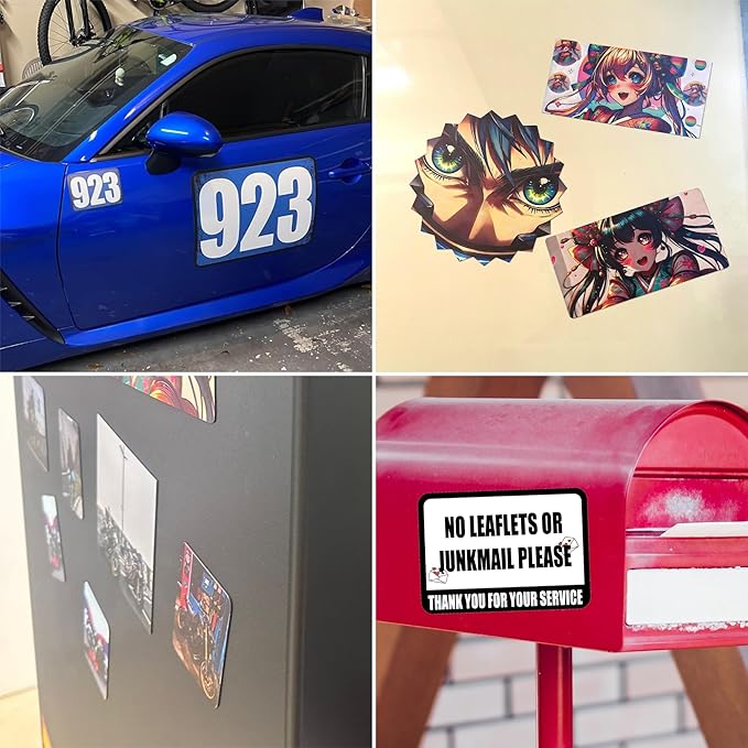 KETABAO – 15" Custom Triangle Refrigerator and Car Photo Magnets - Personalize with Photos of Your Home, Office and Vehicle
