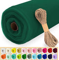 Hunter Green Tulle Fabric Roll, 54" x 40 Yards (120FT) Tulle for Christmas Wedding Decoration DIY Tutu Party Backdrop Baby Shower Table Skirts Gift Wrapping