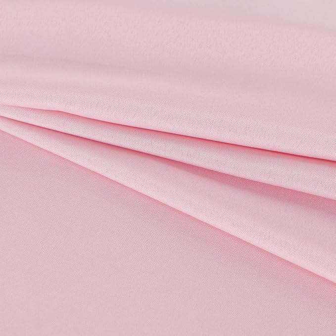 Fitable Rectangle Tablecloth Stain and Wrinkle Resistant Washable Polyester Table Cloth for Buffet Parties and Camping (54x78 inch, Pink)