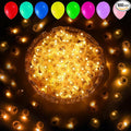 Aogist 100pcs Balloon Lights,Long Standby Time Waterproof Twinkle Mini Light,Battery Powered,Round LED Ball Lamp for Balloon Paper Lantern Party Wedding Christmas Halloween Decorative,Orange-Flash