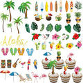 54 Pcs Cupcake Toppers and Cake Decorations for Celebrating Birthday, Anniversary, or Party Supplies