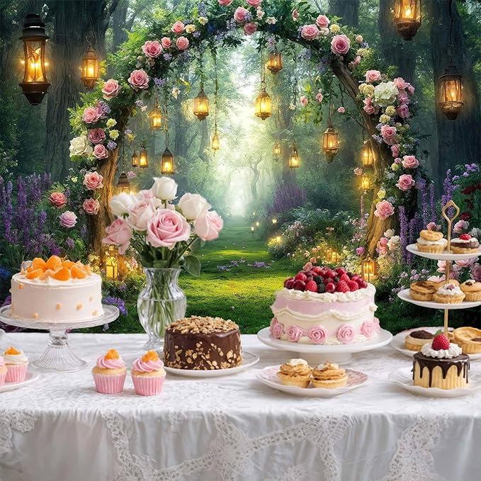 9x6ft Purple Flower Wedding Photography Backdrop Lavender Floral Wedding Bridal Photography Backdrop Anniversary Birthday Baby Shower Girl Party Banner Photo Booth Props Background Wall Decor