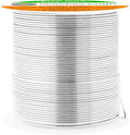 Mandala Crafts 22 Gauge Anodized Aluminum Craft Wire for Jewelry Making - 100 FT Colored Flexible Silver Tone Wire - Bendable for Bonsai Armature Crafting Sculpting