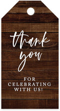 Andaz Press 100-Pack Thank You for Celebrating with Us Favor Tags Rustic Wood Cardstock Gift Tags with Bakers Twine for Wedding Baby Shower Bridal Shower Birthday Holiday Party Favors 2 x 3.75-Inches