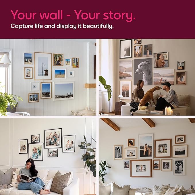 Mixtiles Official - Custom Photo Tiles - Personalized Printed Photos - Magnetic Wall Frames - Adhesive Sticker, No Nails - Various Sizes and Frames - wild-visual-7-Tile - Canvas Frame