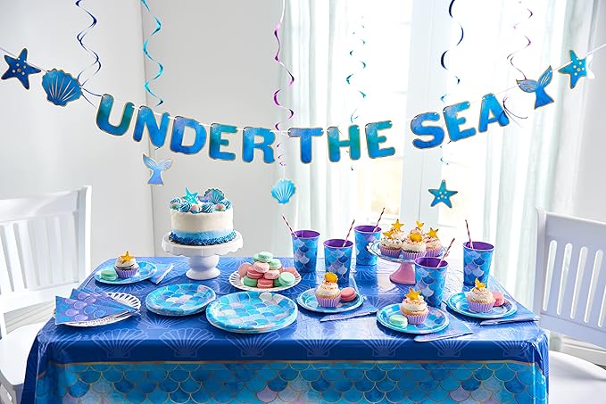 American Greetings Mermaid Party Supplies, Lunch Napkins (50-Count)