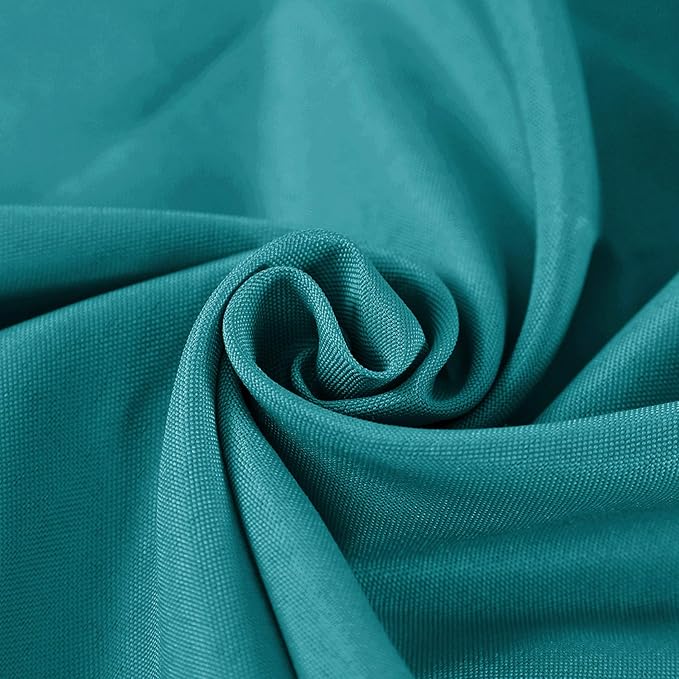 Rectangle Tablecloth 60x120 inch Washable Polyester Fabric Table Cloth for Wedding Party Dining Banquet Decoration（60x120, Teal）