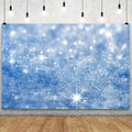 YongFoto Silver Blue Glitter Backdrop 9x6ft Silver Light Spots Blue Sequin Bokeh Photography Background Birthday Bridal Shower Wedding Photography Background Party Banner Portraits Photoshoot Props