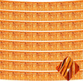 10 Pack 10 Feet Foil Fringe Garland Metallic Tinsel Streamers Banner Wall Hanging Curtain Backdrop for Parade Floats, Bachelorette, Wedding, Birthday, Halloween, Christmas Party Decorations(Orange)