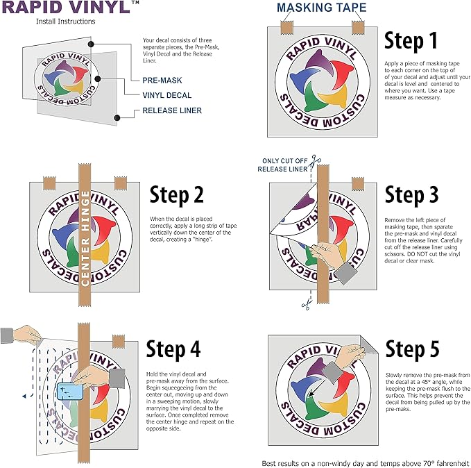 Custom Reflective Vinyl Lettering Decal Sticker Design, Personalize for Car Van Truck Trailer Window Glass & More | Engineering Grade, Meets or exceeds Federal Specifications