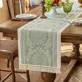 Table Runners 107 Inches,Waterproof Boho Table Runner with Tassel Fringe,Table Runner for Party Coffee Table