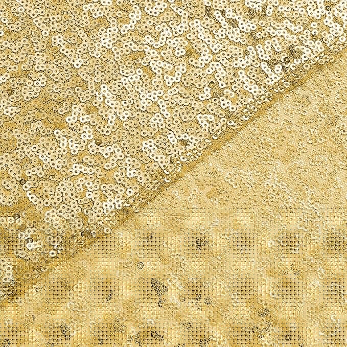 Sugargirl Gold Sequin Backdrop Curtain 2 Panels 2FTx8FT Glitter Gold Background Drapes Sparkle Photography Backdrop for Party Wedding Birthday Wall Decoration