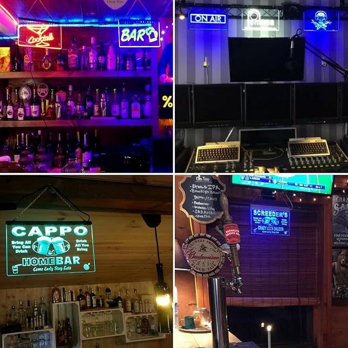 ADVPRO Personalized Your Name Custom Home Bar Beer Established Year Single Color LED Neon Sign 12 x 8.5 Inches st4s32-p11-tm-o