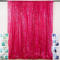 ShinyBeauty 20FTx10FT Hot Pink Sequin Backdrop - Heavy Duty Fuchsia Fabric Curtain for Photography, Weddings, Birthday Parties & Baby Showers