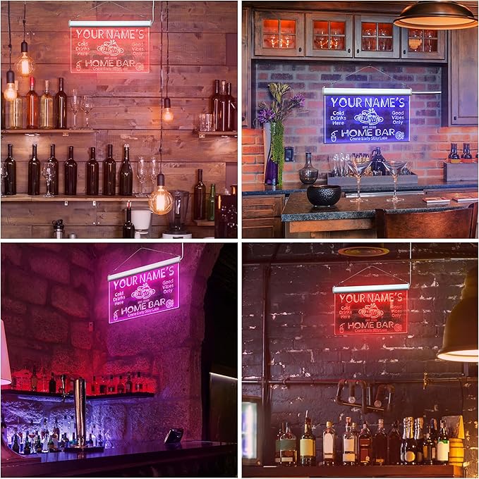 ADVPRO Personalized Your Name Custom Home Bar Beer Established Year Single Color LED Neon Sign 24 x 16 Inches st4s64-p11-tm-y