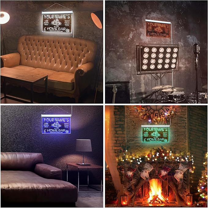 ADVPRO Personalized Your Name Custom Home Bar Beer Established Year Single Color LED Neon Sign 16 x 12 Inches st4s43-p11-tm-p