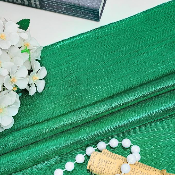 Wrinkle Free Green Backdrop Curtain for Parties Soft Photo Backdrop Drapes Curtains for Christmas Wedding Bithday Decor 4x8ft,4 Panels