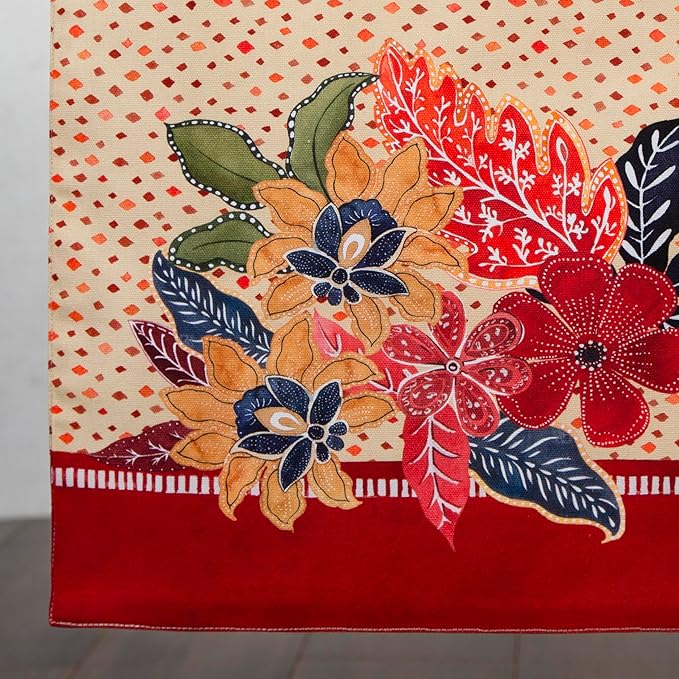 Maison d' Hermine Table Runner 100% Cotton Single Layer Table Runners 72 inches Long for Thanksgiving Christmas Decorations Home Kitchen Dining Party Wedding (Kalahari, 14.5" x 72")