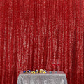 Poise3EHome Red Sequin Backdrop,5FT x 7FT Sequin Photography Backdrop Curtain for Party Decoration