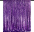 10ft x 10ft Purple Sequin Backdrop Glitter Halloween Party Backdrop Curtains Photo Background for Stage Wedding Baby Shower Decorations