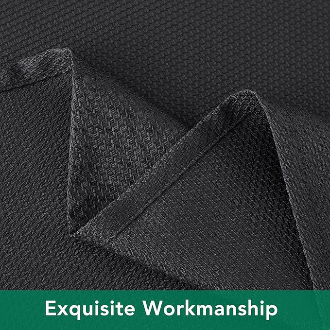 Biscaynebay Textured Fabric Round Tablecloths 60", Black Table Cloth Water Resistant Small Circle Folding Table Covers Linen Washable for Dining, Kitchen, Wedding and Parties etc