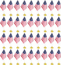 36 Pack USA US Desk Flags,Small Mini American Deluxe Table Flags Set with Stand Base，8.2 x 5.5 inches Miniature Desktop Flag
