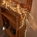 LITBLOOM Birch Garland with Lights 6FT 120 Fairy Lights Plug in, Lighted White Twig Vine Garland for Home Mantle Wall Christmas Decoration Inside Outside