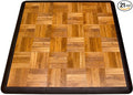 Big Floors 3X3OAKFLOOR Interlocking Lightweight Plastic Modular Dance Floor Kit (3' x 3'), Oak, 21 Piece