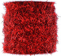 Mandala Crafts Red Tinsel Garland - Thin Metallic Foil Glitter Mini Garland for Christmas Tree, Party, Wedding Decor, and Holiday Decorations