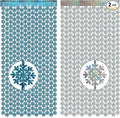 GREATRIL Silver Blue Snowflake Fringe Curtain Winter Onederland Streamers Backdrop with Sparkling Snowflake for Christmas Birthdays Party Decoration -3.2ft x 6.5ft - 2 Pack