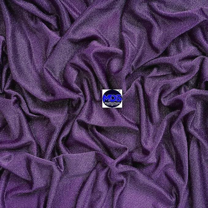 MDS Halloween Chiffon Draping Fabric - 2 Panel, 30" Wide x 30ft Long - Sheer Spooky Arbor & Canopy Drapery for Haunted House Backdrops, Party Ceilings, DIY Costumes & Themed Events - Cadbury Purple
